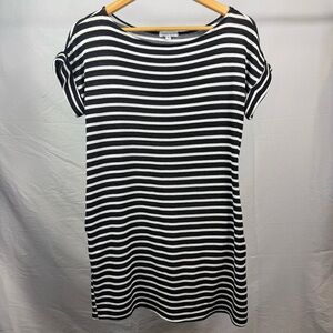 White Birch Monochrome Striped dress Size Medium